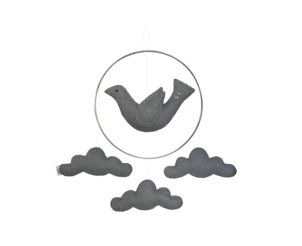 Gamcha uro, fugl og skyer, grå